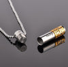 Men Necklace Stainless Steel Perfume Bottle