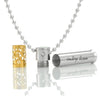 Men Necklace Stainless Steel Perfume Bottle