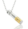 Men Necklace Stainless Steel Perfume Bottle