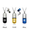 Stainless Steel Pill & Perfume Bottle Necklaces