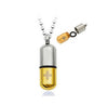 Stainless Steel Pill & Perfume Bottle Necklaces